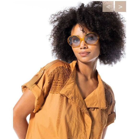 Burning Torch ALEXANDRIA UTILITARIAN DRESS in AMBER NWT Size XS - Picture 3 of 13